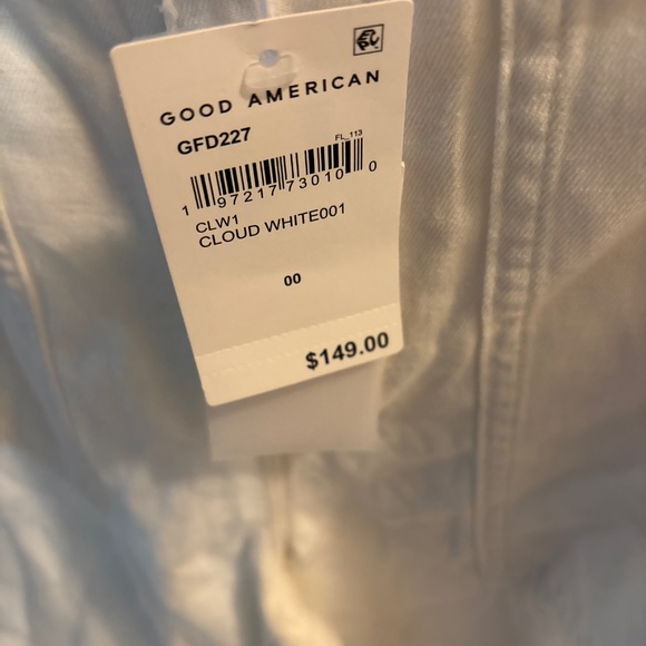 Good American light linen pants New with tags size 0 - Picture 4 of 6